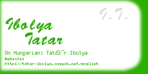 ibolya tatar business card